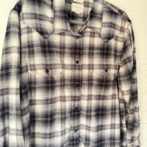 American Eagle | Ahh-mazingly Soft Oversized Flannel Shirt | Size Large - Picture 6 of 7